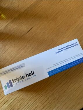 Triple Hair Derma Roller Microneedling Tool - new
